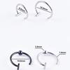 Stainless Steel Fake Lip and Nose Ring - C-Shaped, No Piercing Needed