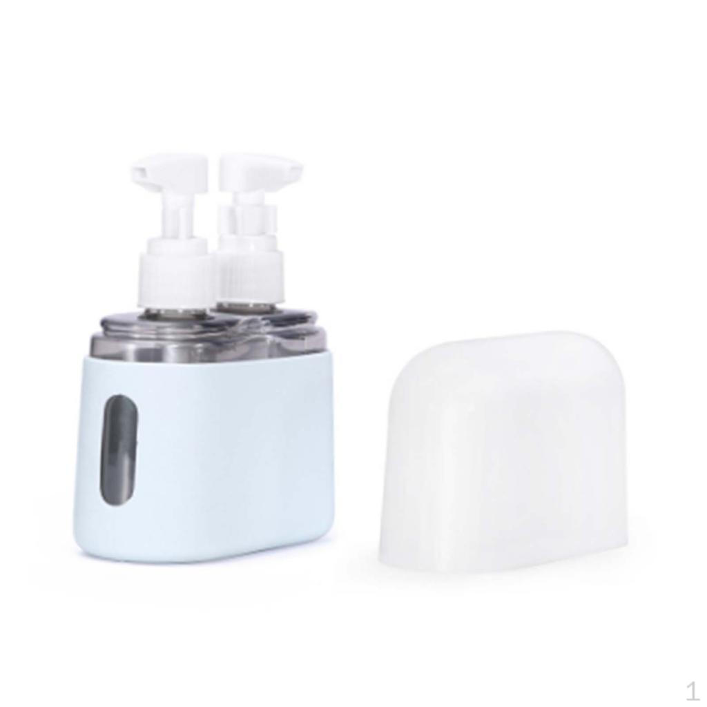 

Дорожные бутылки для туалетных принадлежностей Пустой многоразовый контейнер для туалетных принадлежностей Многоразовый шампунь Гель для душа 2pcs blue