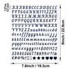 0.5-inch Alphanumeric Sticker Gold Sand Silver Sand Glitter Spice Can Festive Balloon Gum Card Decorative Letter Sticker