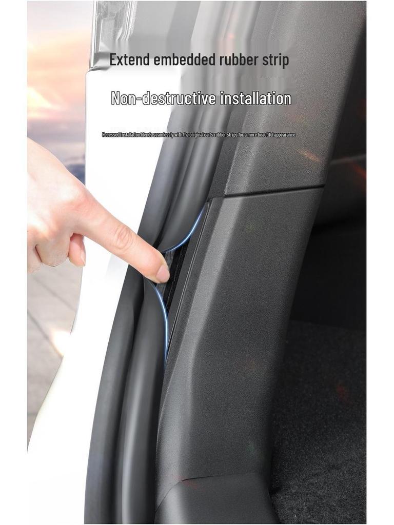 Tesla Model Y Suede Trunk Side Panels - Large Interior Modification Accessories