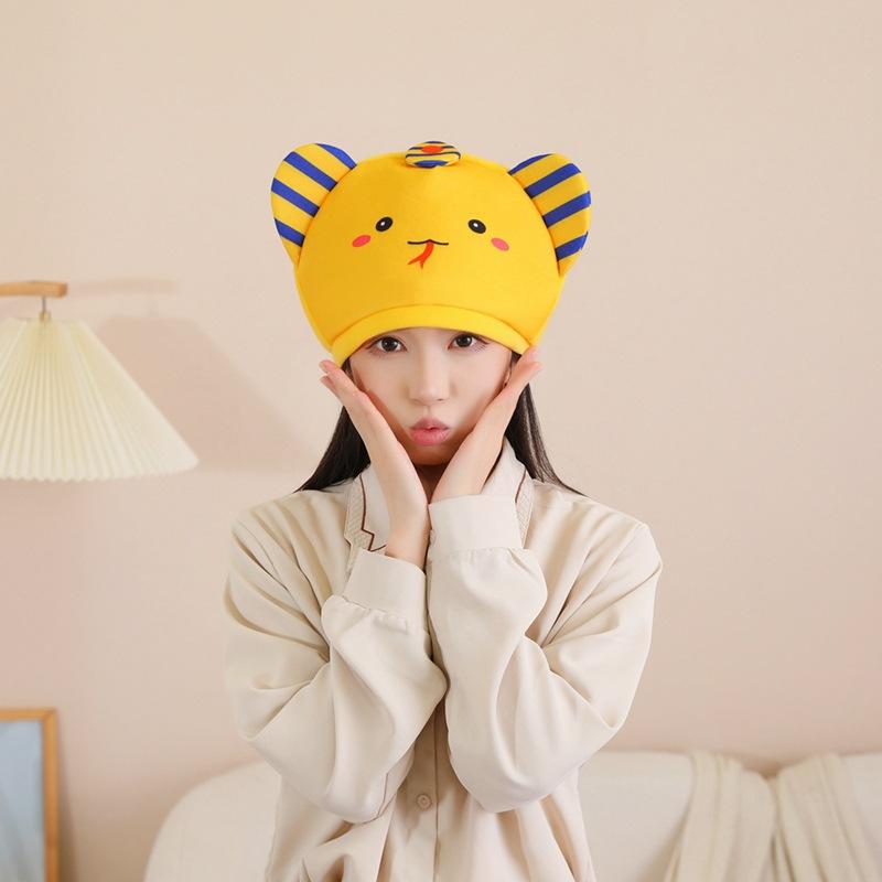 

Маскот змеи, шапка-капюшон маленькой золотой змеи, мультяшный капюшон, реквизит для выступлений 44*28CM0.1kg