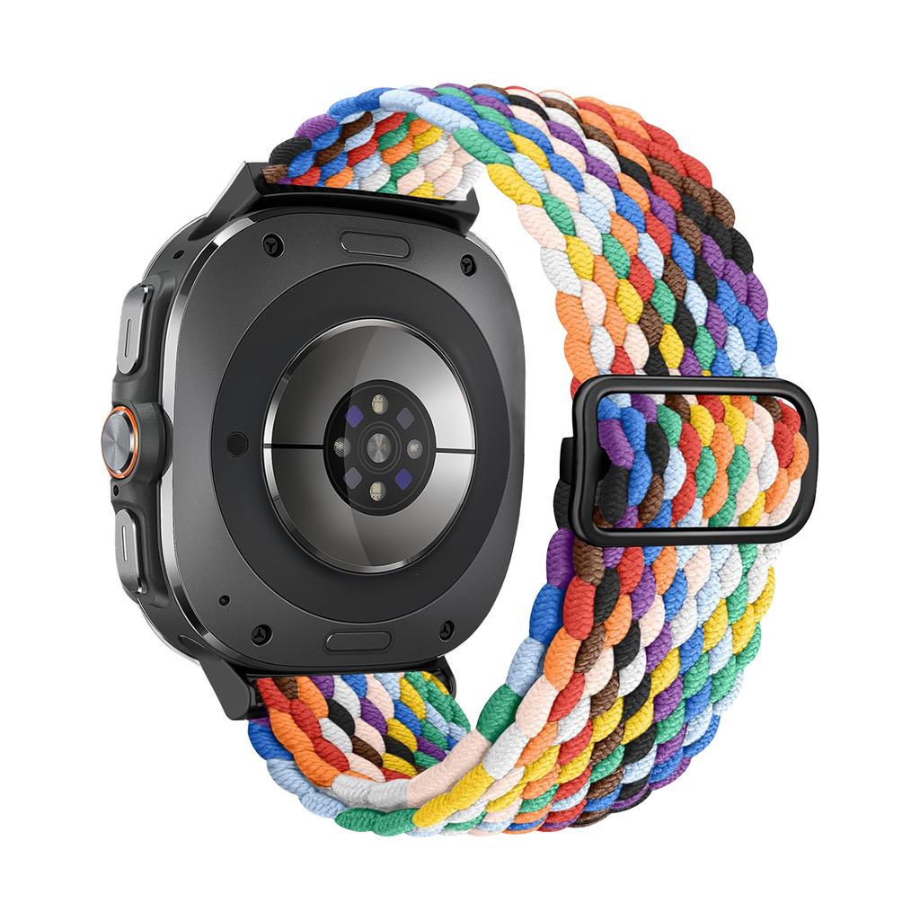 Braided Loop For Samsung Galaxy Watch 7 Ultra Band 47mm Adjustable Metal Connector Nylon Bracelet Galaxy Watch Ultra Strap 47 Mm