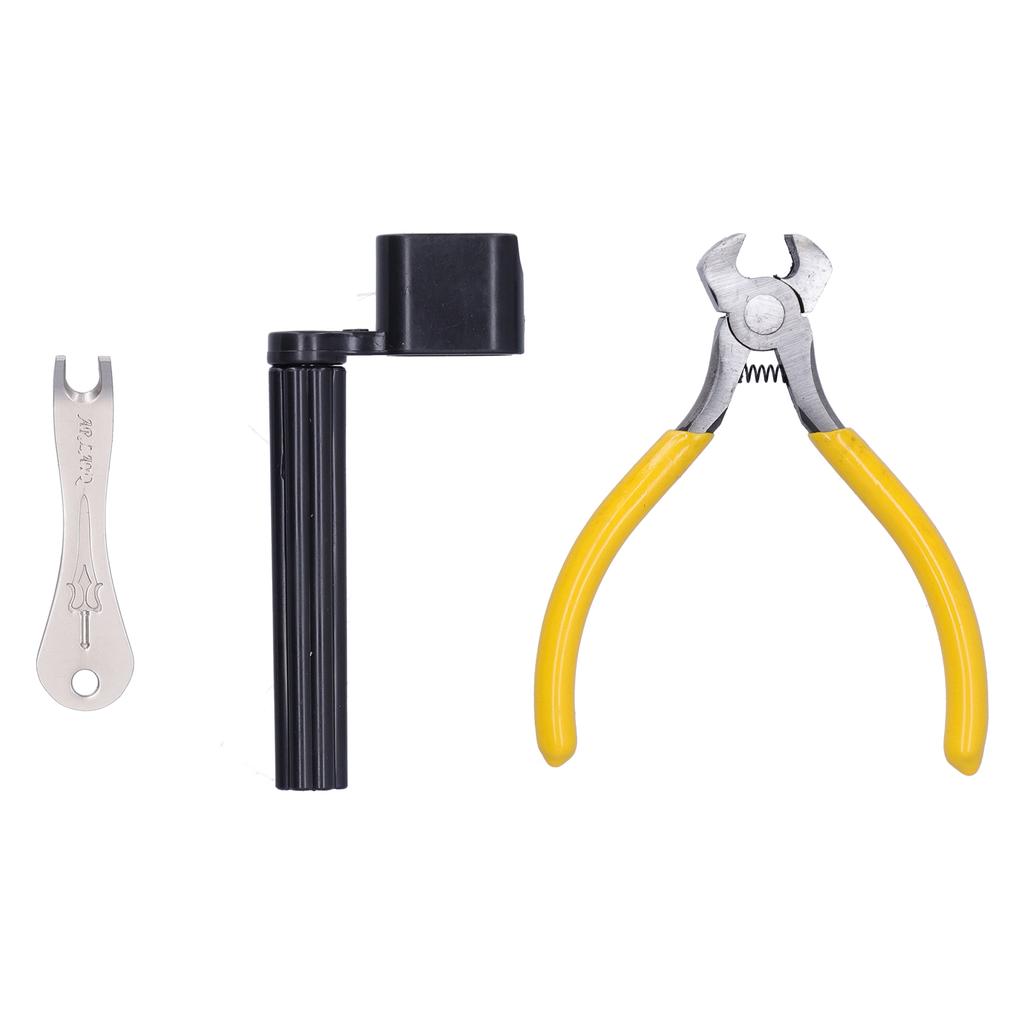 Gitarrenwartungswerkzeugset ABS Edelstahl Seitenschneider Stiftzieher Wickler