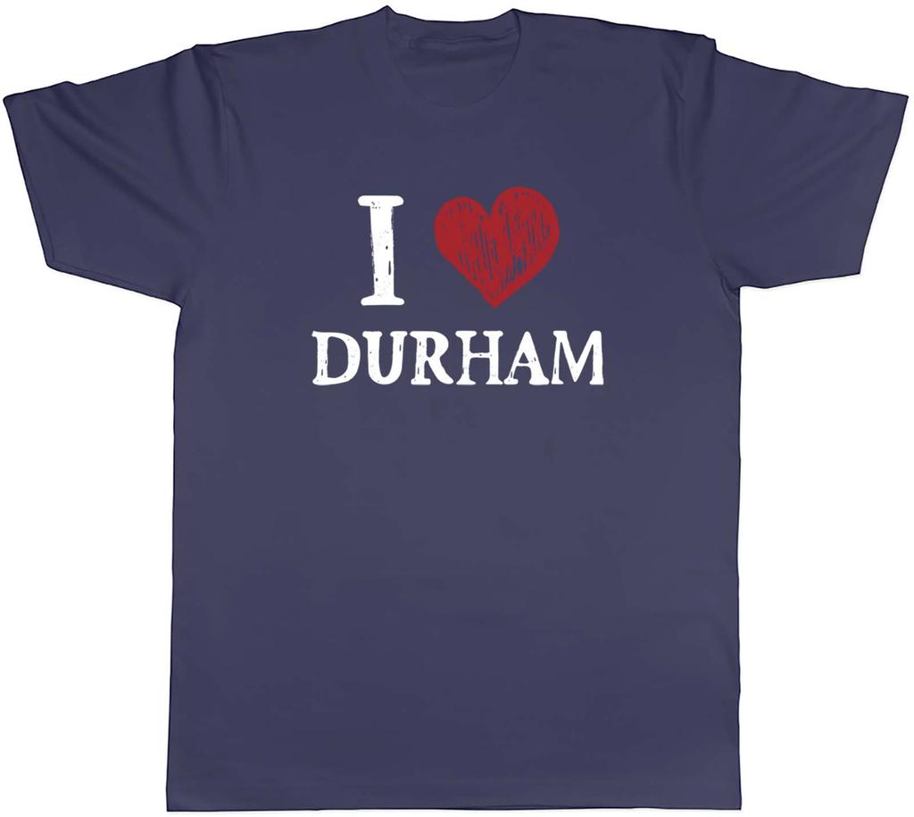 I Love Durham Unisexs TShirt North East England Historic City Tee Gift