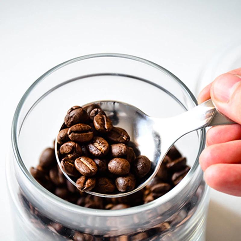 1/5Piece Stainless Steel Spoon Short Handle Sugar Salt Spice Spoon Seasoning Tea Coffee Spoon Kitchen Tool