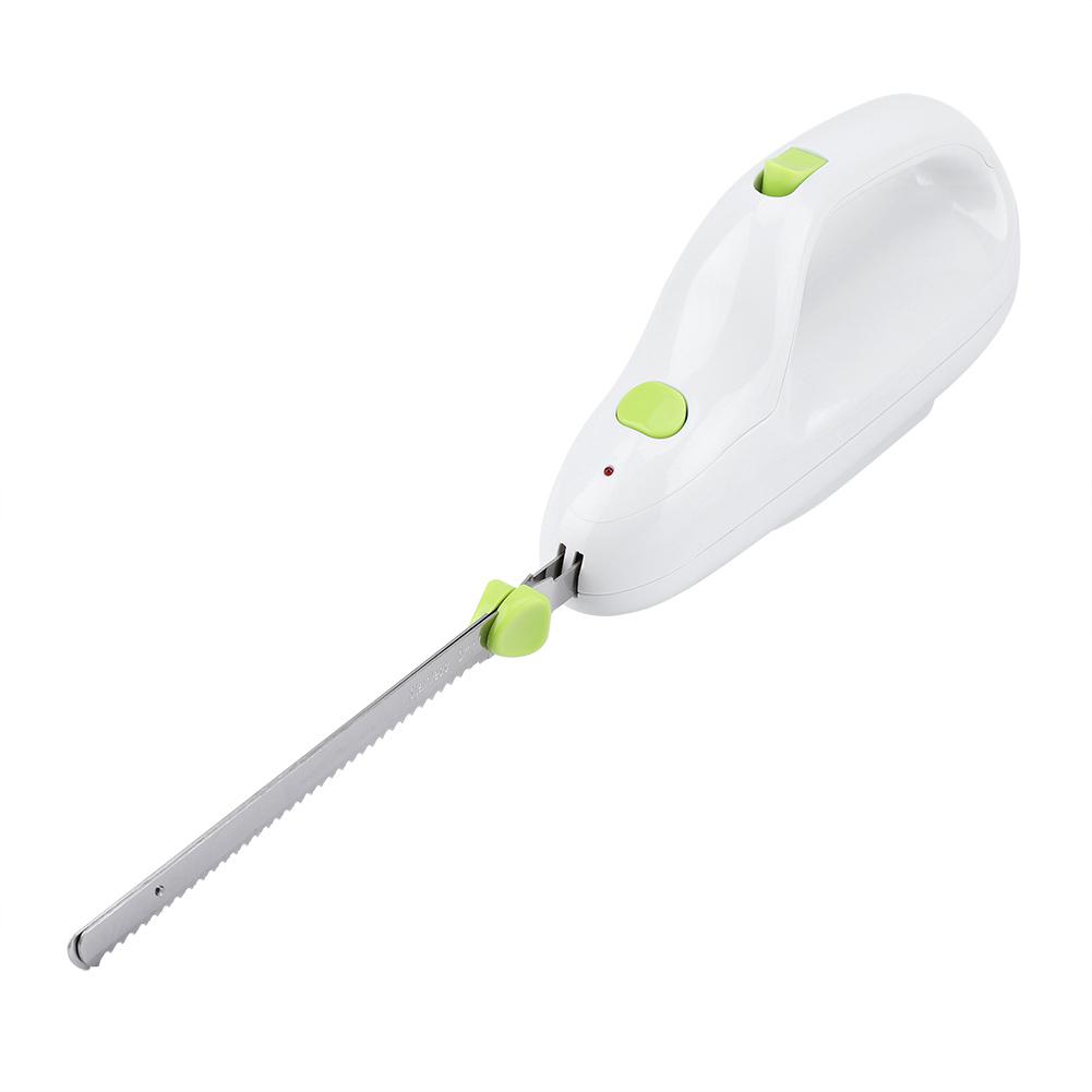 Kitchen Electric Bread Knife Automatic Toast Meat Cutter Stainless Steel Blade