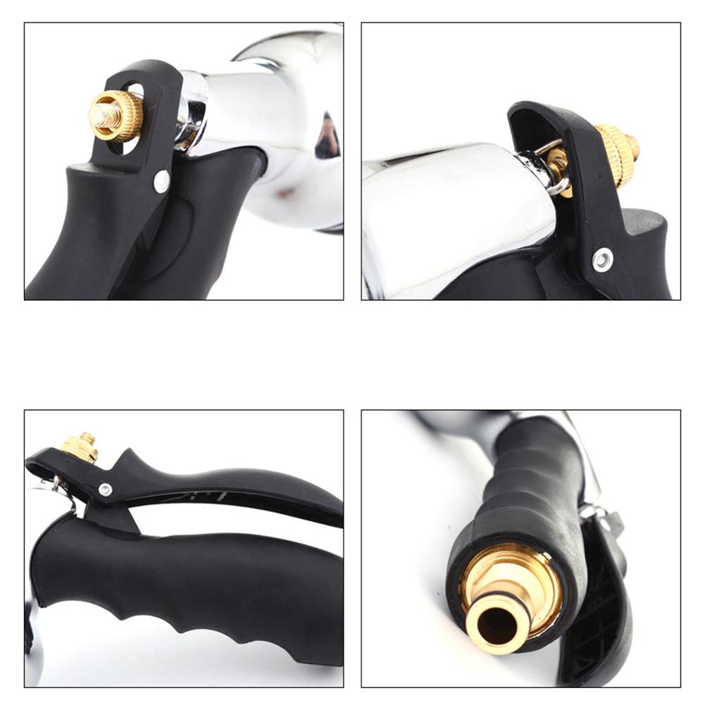 Pistol de pulverizare cu apă metalic de înaltă presiune Pistol de apă portabil Prevenire rugină cu mâner de cauciuc pentru spălare auto, grădină, gazon pentru curățare