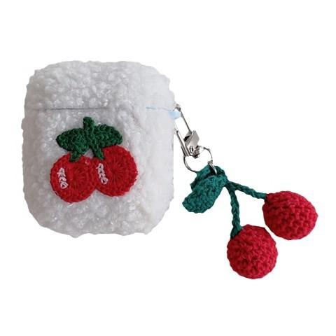 Autumn and Winter Plush Cherry Airpods4 Earphone Cover for Apple Pro2 3rd Generation Bluetooth Protective Case Cute Woman