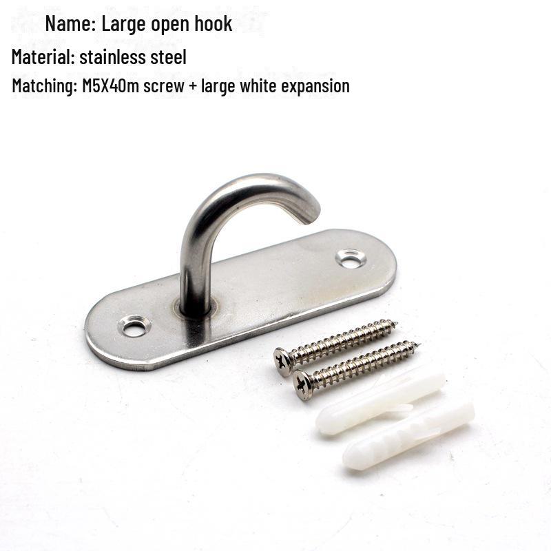 Pogrubiony Stal Nierdzewna Pierścień do Ciągnięcia Wentylatora Sufitowego Hak Owalny do Worków z Piaskiem i Ekranów Projekcyjnych