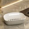 Plastic Soap Box Double-Layer Soap Storage Holder Portable Draining Soap Shelf  Home Bathroom