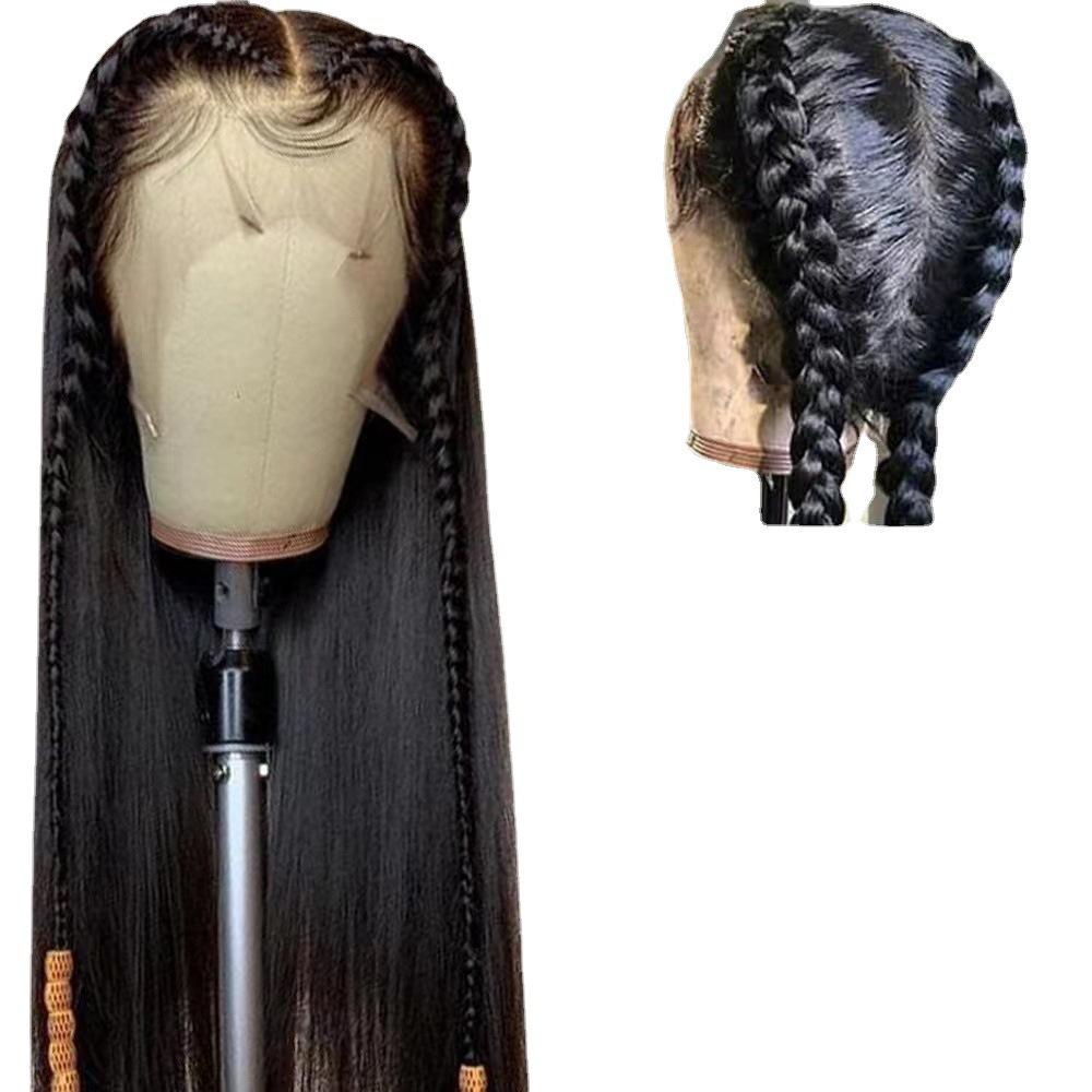 Front lace wig, European and American women's lace long, any face-shaped wig, one piece in stock for women.