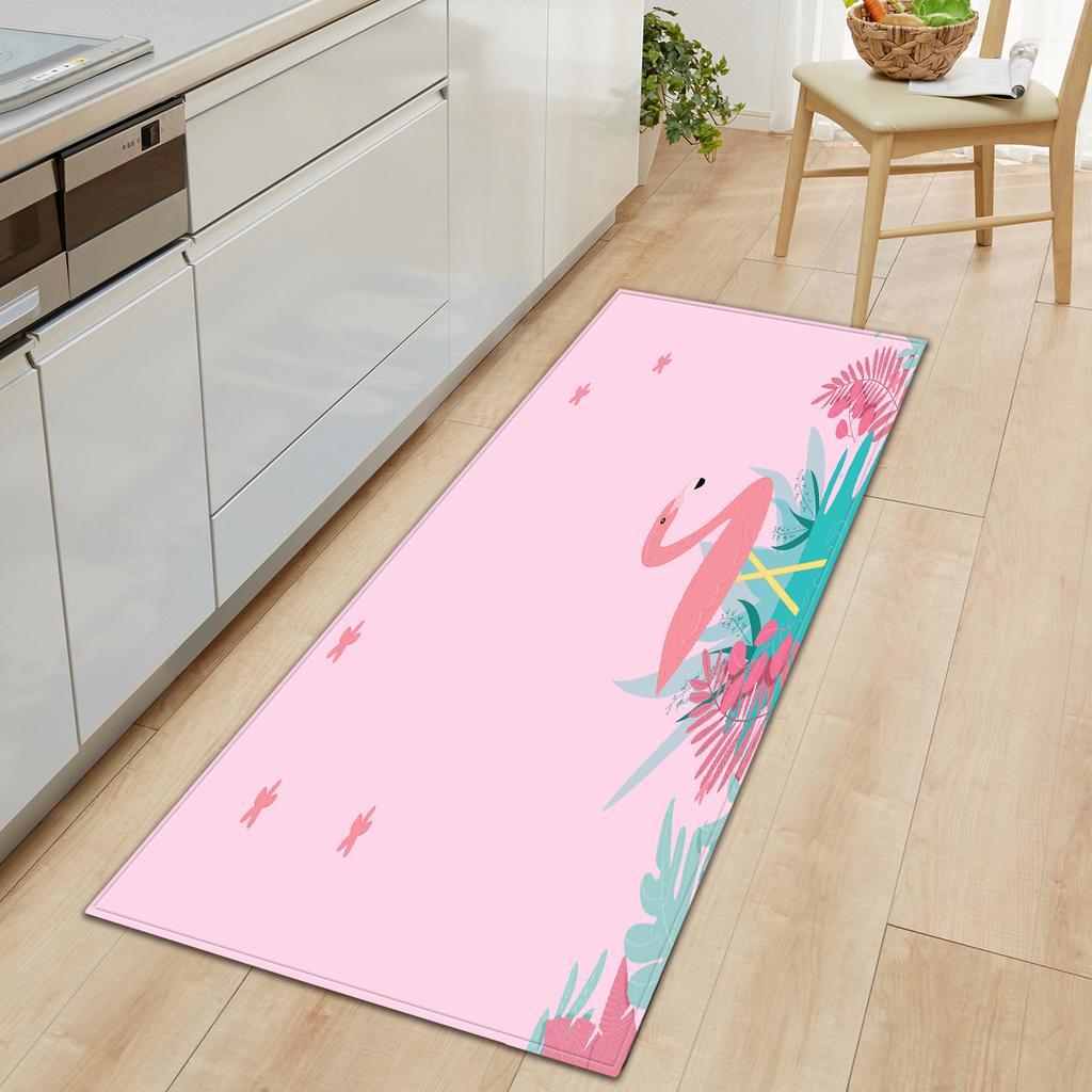 Kitchen Long Flamingo Floor Mat Doormat Carpet Floor Mat
