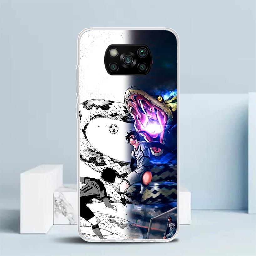 Blue Lock Football Anime Soft Cover for Xiaomi Poco F7 Ultra X7 X6 X5 Pro M7 Phone Case Redmi 15 15C 13 13C 12 12C 10 10C Print