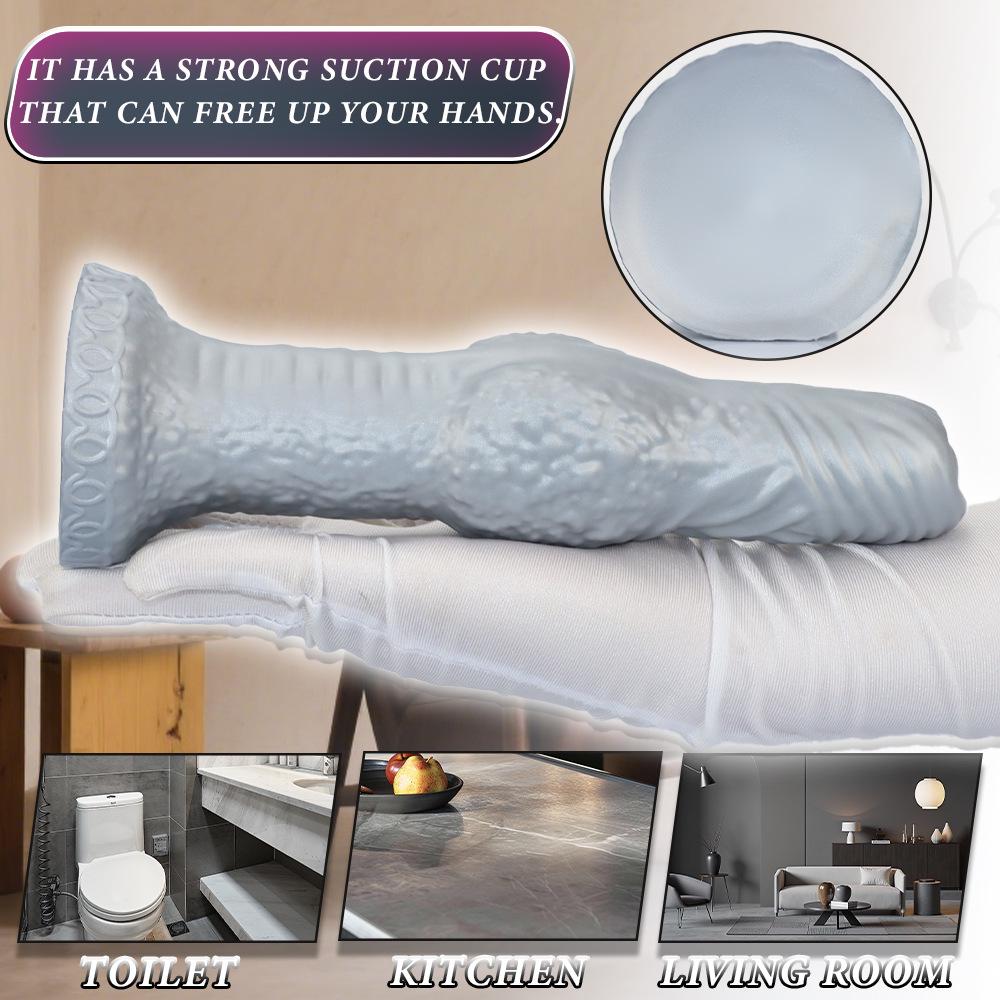 Extra Large Alien Foreskin Silicone Dildo & Anal Plug Masturbator