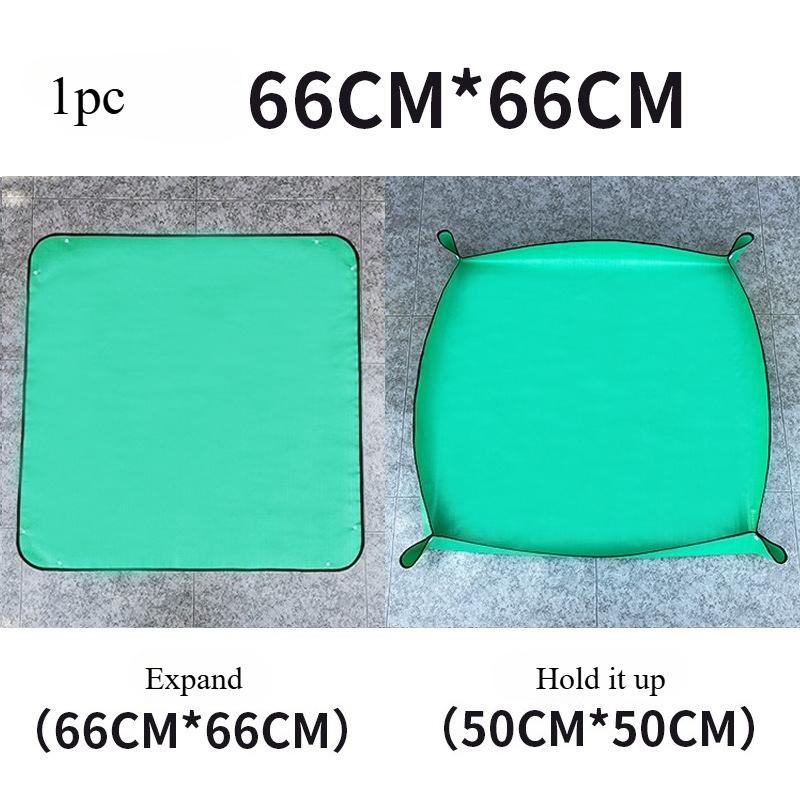 1pc Planting Mat 33cm -100cm Garden Potting Pad Foldable Garden Plant Flower Pot Transplanting Waterproof Mats Plant Accessories