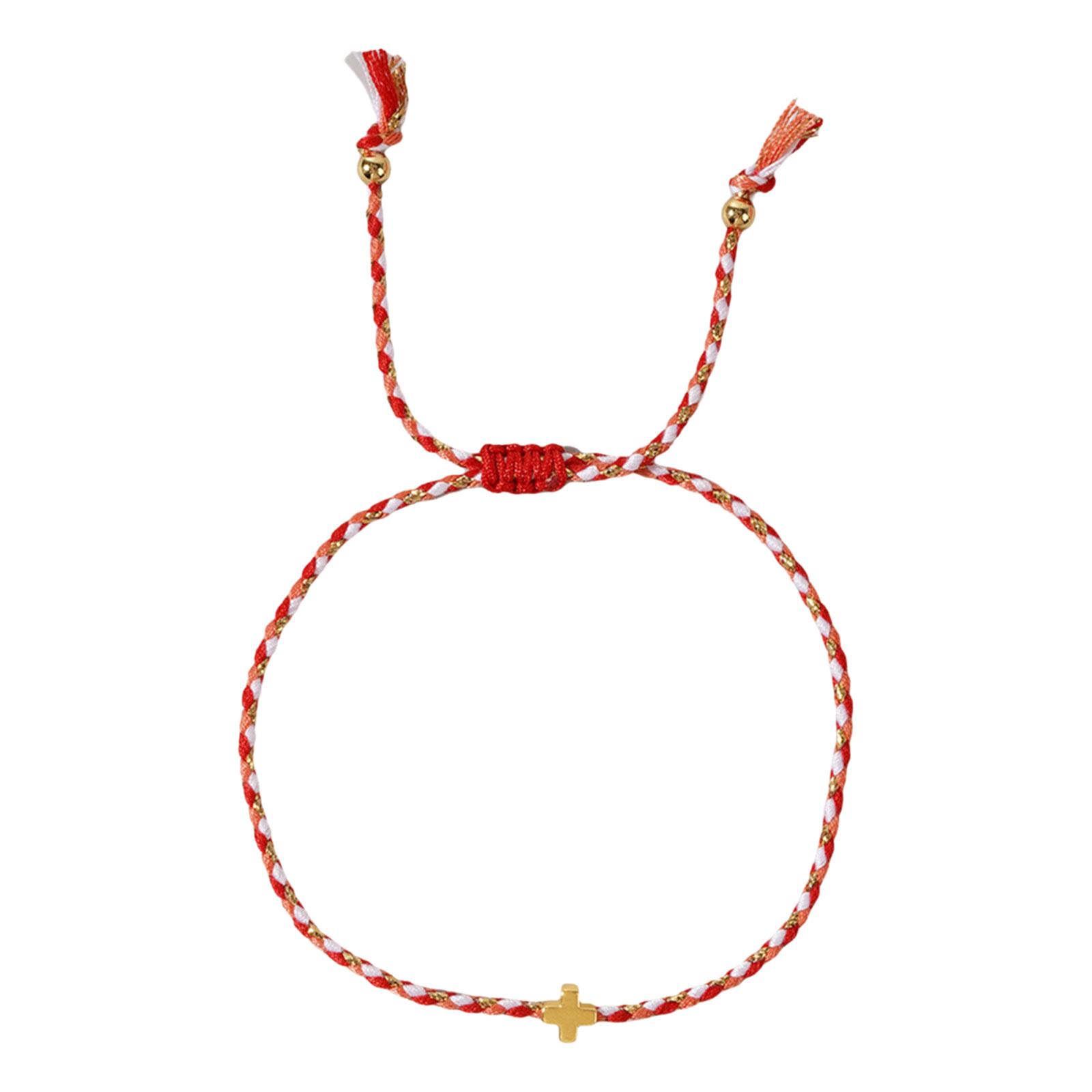 

Многоцелевой ретро-стиль богемы, хлопковая веревка, кресты, браслет, регулируемый, многослойный, для мужчин и женщин G