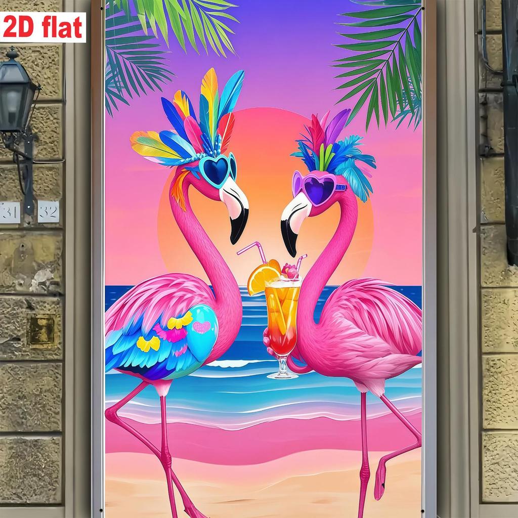 Hawaiian Beach Theme Summer Party Window Decoration Banner