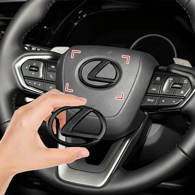 ABS Auto Lenkrad Mittel Emblem Aufkleber Zubehör Für Lexus NX IS 250 RX GS UX RX300 RX350 CT200H GX460 ES LX Fsport GX
