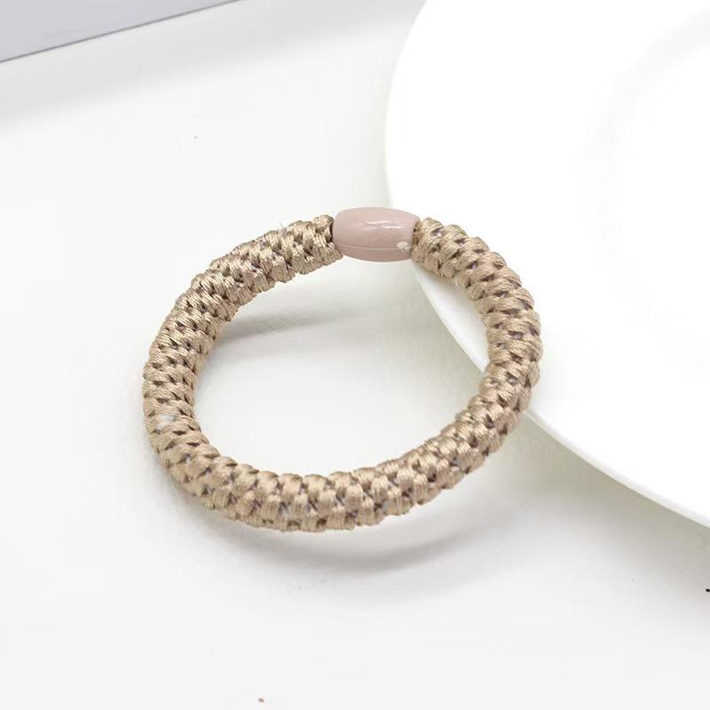 High-Elastic Embroidery Thread Hair Tie for Women - Twisted Ponytail Holder