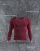 Men's V-Neck Thin Cotton Sweater - Slim, Warm Long-Sleeve Top for Autumn