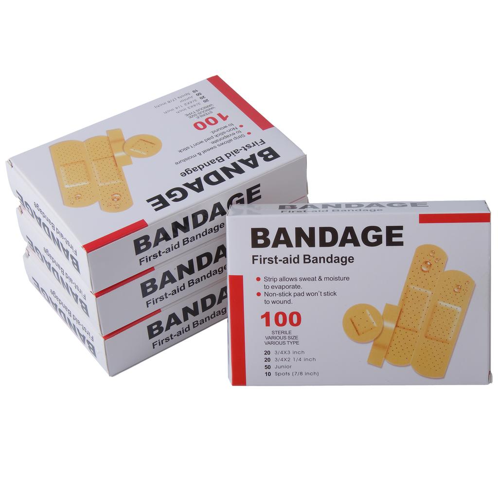 100Pcs Children Wound Band Aid Waterproof Breathable Adhesive Plaster Hemostasis Skin Dressing