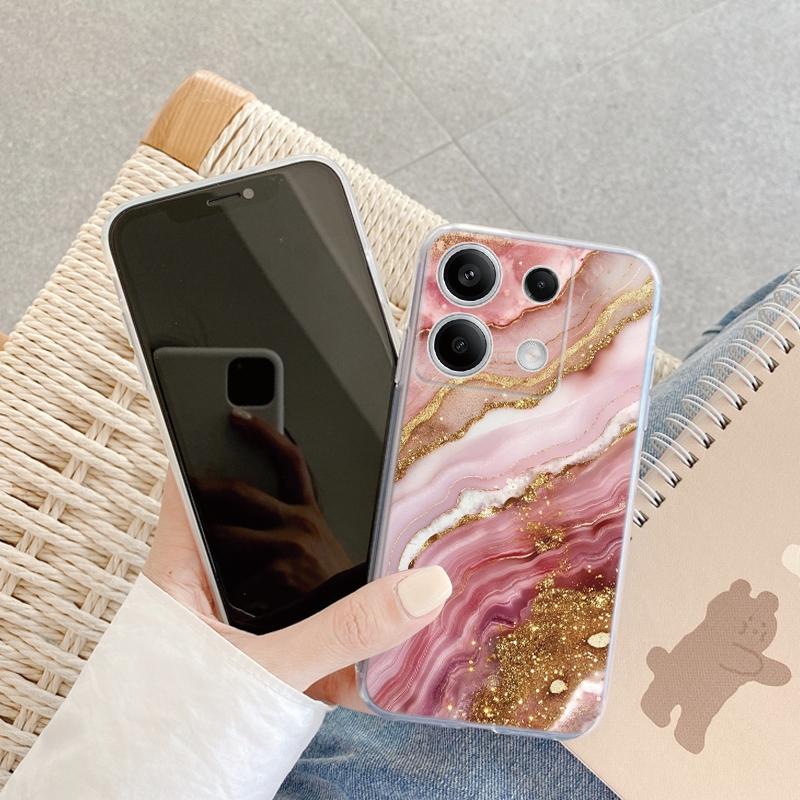 

Чохол з мармуровим візерунком для iPhone Samsung A55 M34 S24 Xiaomi Redmi 13 Pro 14C Huawei Honor 200 Протиударний бампер для телефону Прозора задня кришка TPU Anti-Scratch Samsung Galaxy A20e