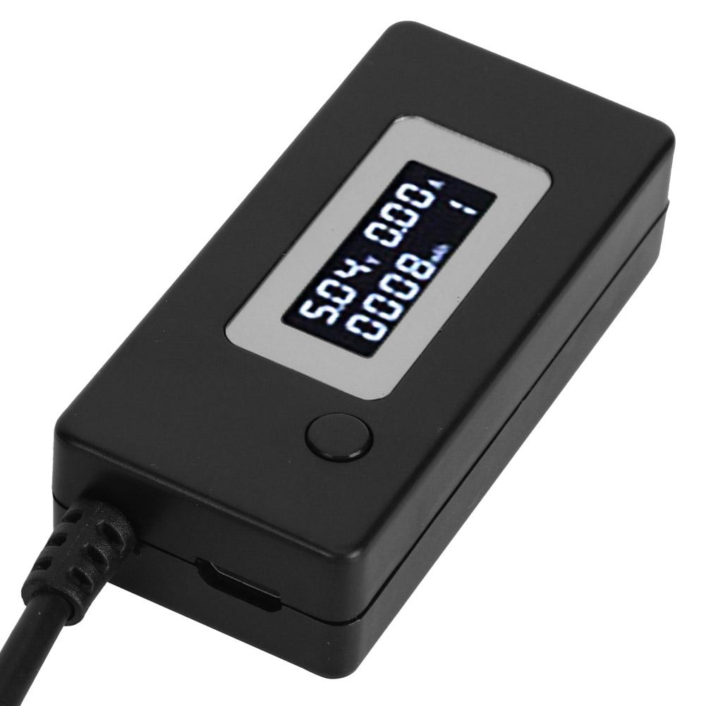 LCD Display Backlight USB Detector Ammeter Voltmeter Charging Capacity Tester Meter 4-30V