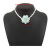 Romantic Camellia Flower Necklace Elegant French Retro Necklace  Gift Jewelry