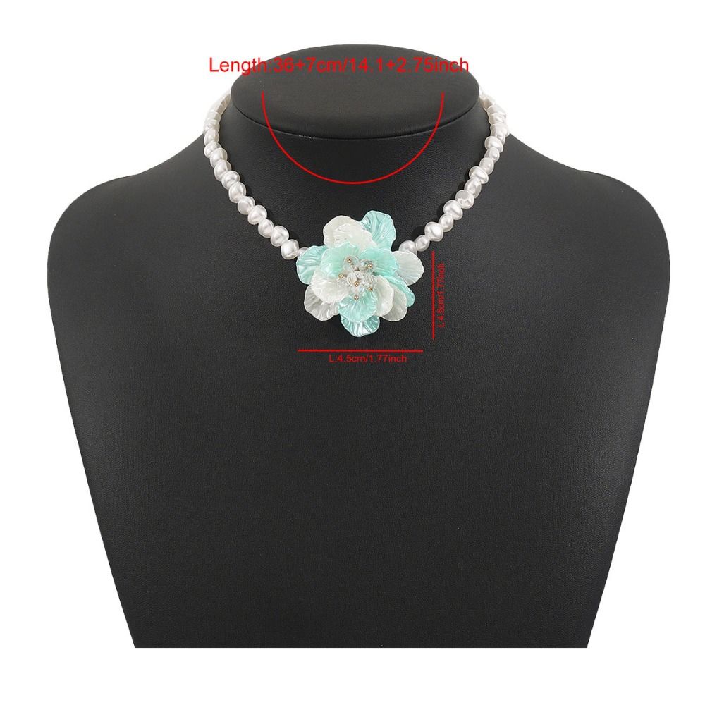 Romantic Camellia Flower Necklace Elegant French Retro Necklace  Gift Jewelry