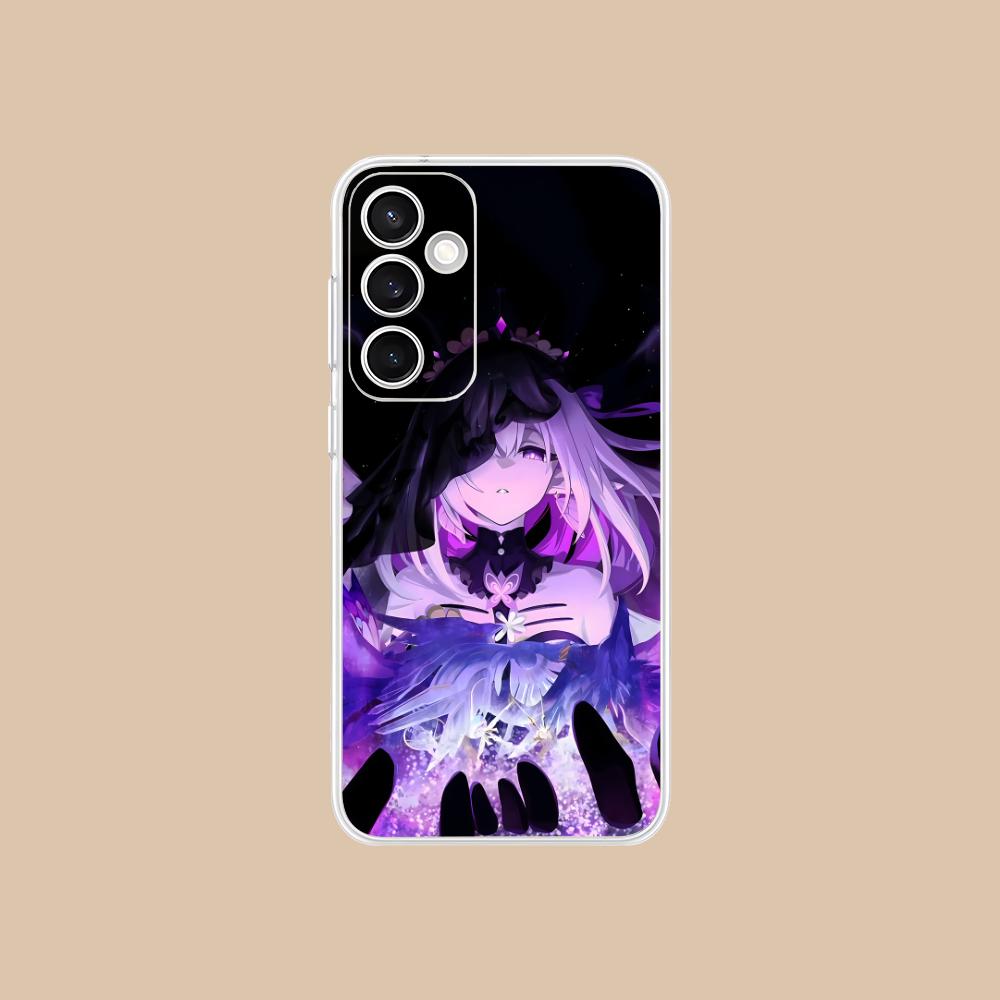 HSR Castorice Clear Mobile Phone Case for Samsung Galaxy S25 S24 S23 S22 S21Plus FE Ultra Colorful Cover