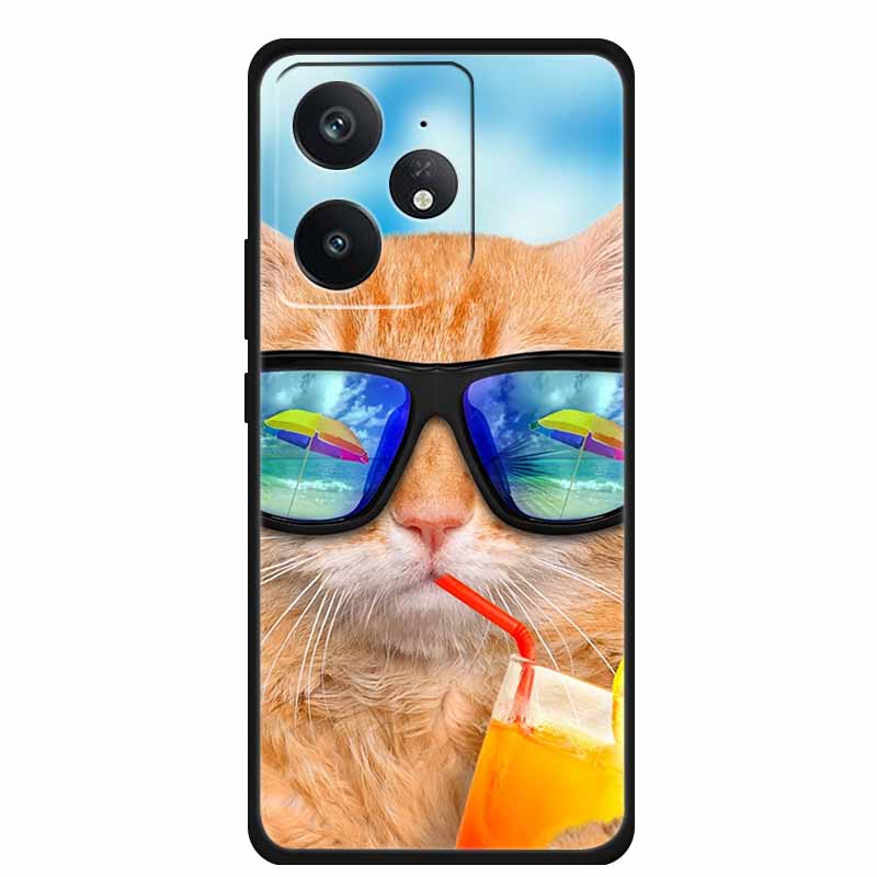 For Realme Neo 7 5G Phone Case Black Silicone Soft Back Cover For Realme Neo7 x Neo 7x Neo7x Neo 7 SE Neo7 SE Case Coque Funda