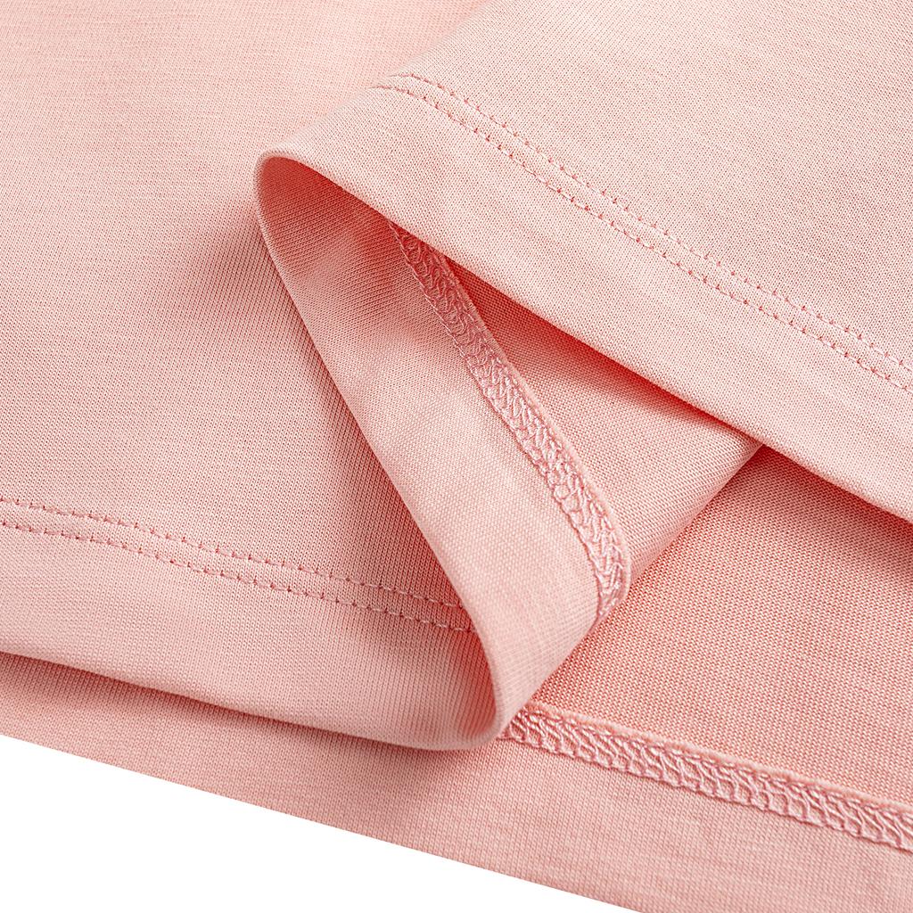Anta Short Sleeve Knitted T-Shirt Summer Sports Casual Women Tops Peach-Pink 962628114-1