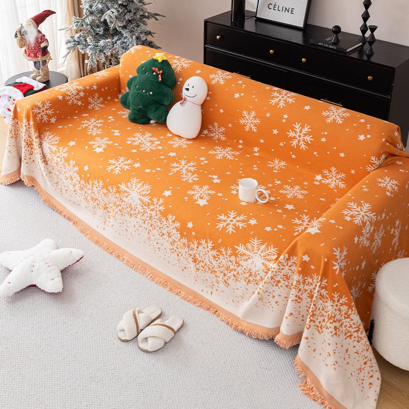 Christmas New Sofa Cover Towel Four Seasons Universal Full Covered Non-Slip Sofa Cover Fashion Festive Full Wrapping Blanket