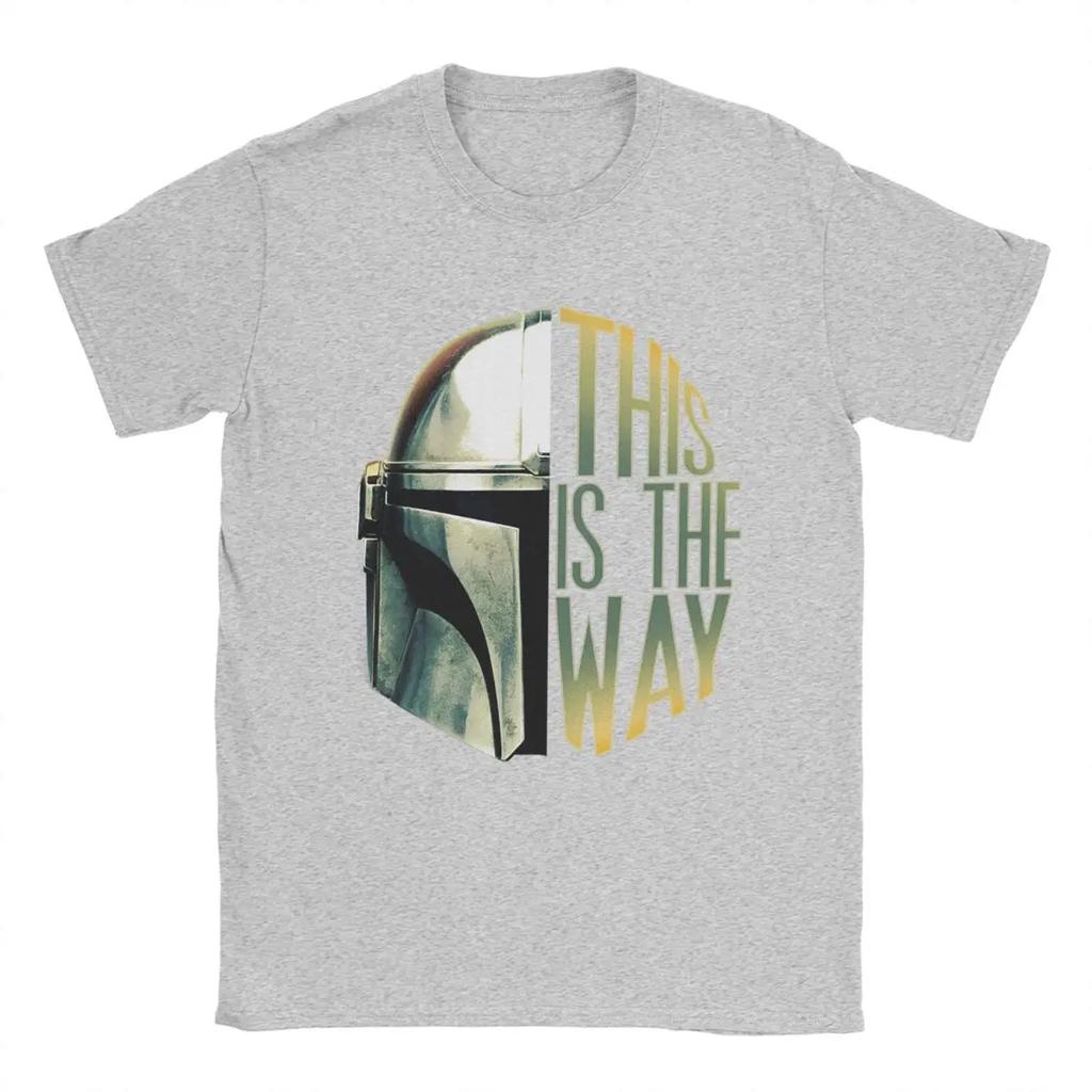 Men's T-Shirt This Is The Way Vintage Pure Cotton Tees Short Sleeve T Shirt Crewneck Tops Party