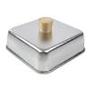 Stainless Steel Cooking Lid With Heatproof Wooden Handle Heat Resistant Basting Cover For Home And Restaurant Use