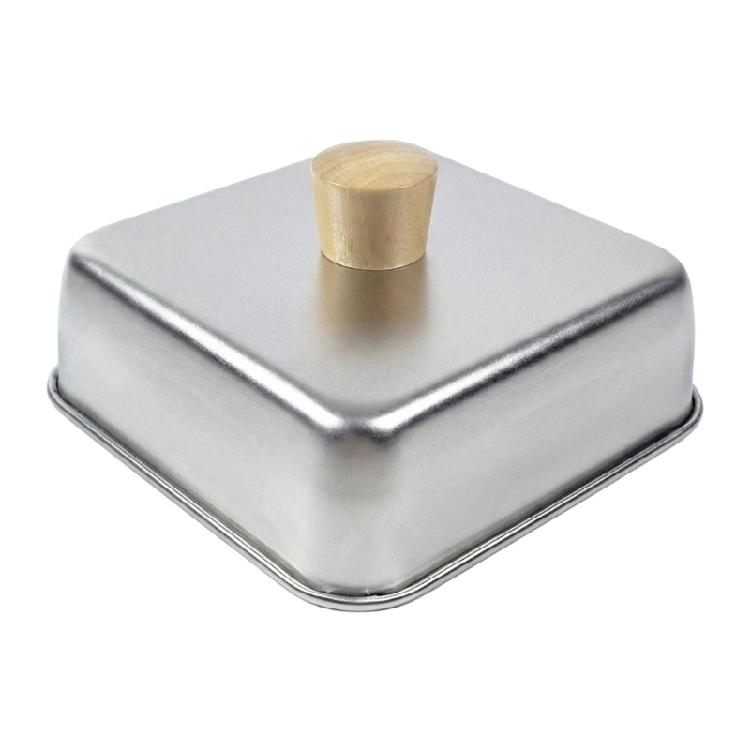 Stainless Steel Cooking Lid With Heatproof Wooden Handle Heat Resistant Basting Cover For Home And Restaurant Use