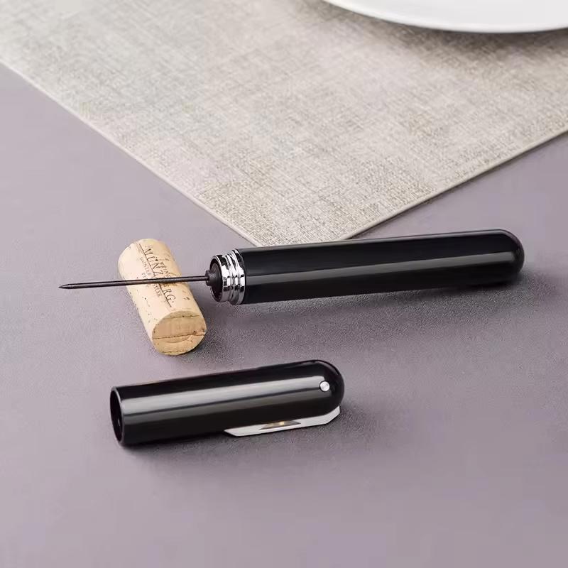 Portable Handheld 2-in-1 Air Pressure Wine Opener with Air Pump And Cork Remover Foil Cutter Compact Desktop Cicerone for Party