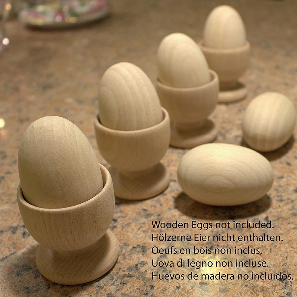 Christmas Wooden DIY Boiled Egg Breakfast Home Decoration Eggs Cup Holder Storage Rack Egg Stand
