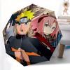 1pc Naruto, Sakura, Sasuke Automatic Umbrella - 8-Rib Foldable Design, Outdoor Adventures, Durable Canopy Material Yy250823180
