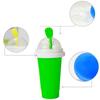 Schnellgefrorene Smoothie-Becher, Slushy-Eismaschine, Milchshake-Kühlbecher, Silikon-Squeeze-Slushy-Becher, DIY, selbstgemachte Gefriergetränke