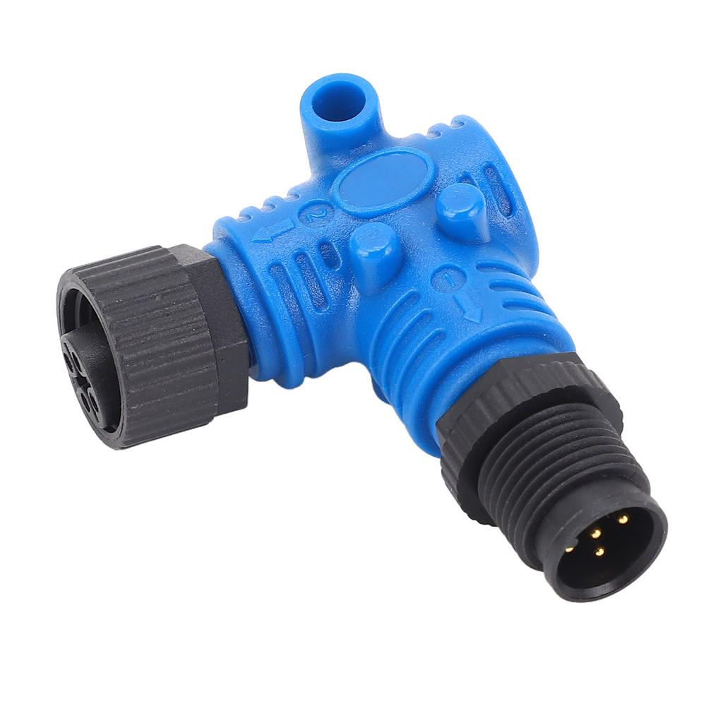 For NMEA2000 90 Degrees Connector M12 5 Pin IP67 Water Resistant 90 Degree Elbow Connector for Lowrance Networks