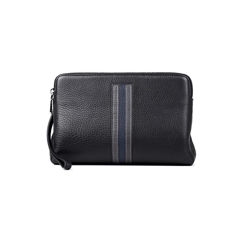 SCHWARZETIENNE Men s Genuine Leather Clutch Bag