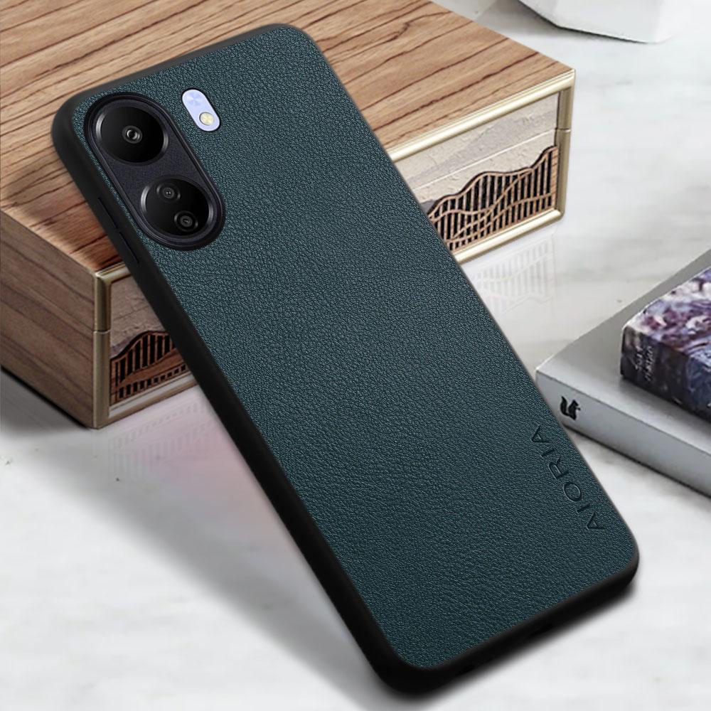 Case for Xiaomi Poco C65 C55 C40 Phone Cover Funda Solid Color Business Pu Leather Design Capa