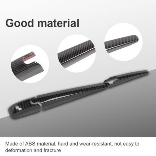 Rear Wiper Arm Blade Back Windshield Window Cover Carbon For Dodge Durango 2011+