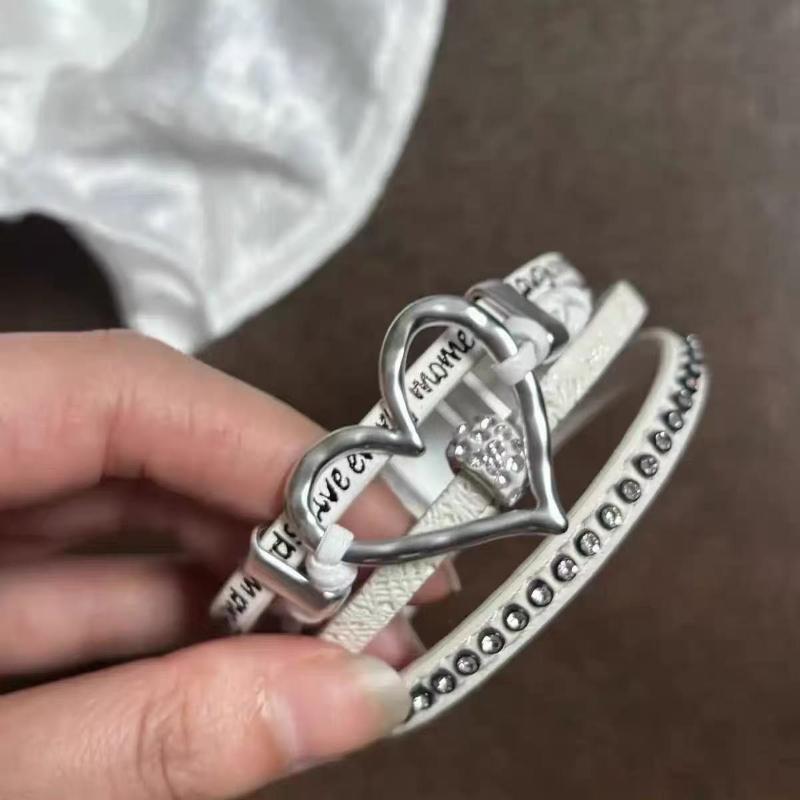 Bohemian Exotic Style Beaded Bracelet Retro Ethnic Style Cowhide Woven Bracelet Niche Design Personalized Jewelry