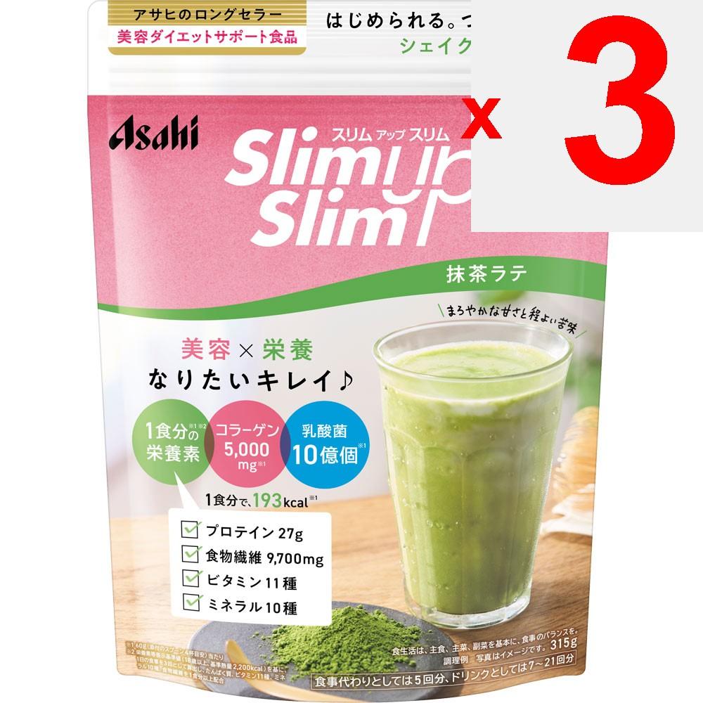 Asahi Slim Up Slim Enzyme + Superfood Shake Matcha Latte 315g Drink & Shake Meal Replacement Drink & Shake