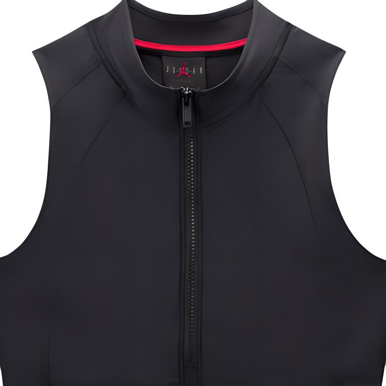 Jordan Half Zip Tight Sports Top Women tops Black CQ6661-010