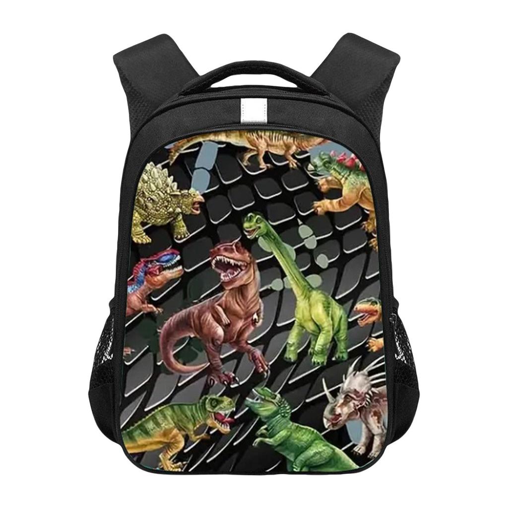 Anime Peripheral Printed Backpack, Personalized Backpack Storage Bag,1pc,Tyrannosaurus Children's Kindergarten Backpack,10*14in