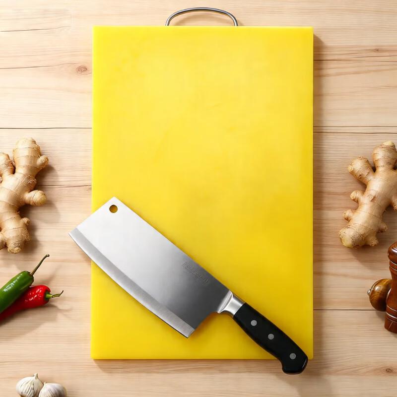 Red Rectangular PE Chopping Board with Handle