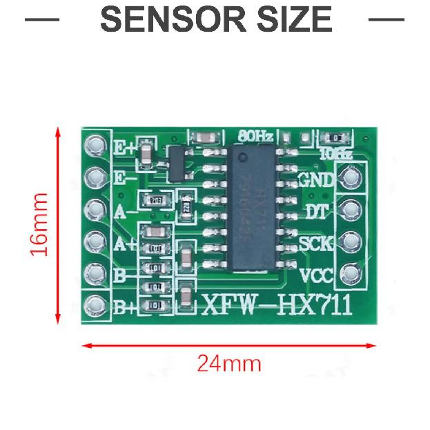 HX711 AD Module and Micro Weighing Sensor Kits, Ultra-Thin Patch Load Cell 50kg Body Scale Electronic Weighing Scale Accessories